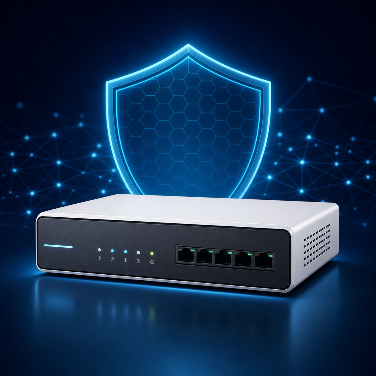 Kabelgebundene Firewall-Komplettpakete – originale Produktillustration